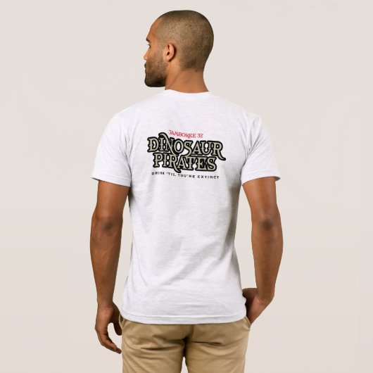 Dinosaur Pirate Shirt (Schwarz voll)