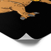 Dinosaur Pizza Slice Lover Poster (Ecke)