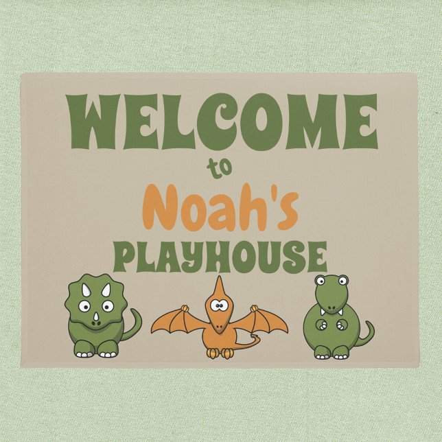 Dinosaur Playhouse Willkommen Fußmatte (Von Creator hochgeladen)