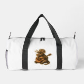 Dinosaur Playing Guitar Duffle Bag (Rückseite)