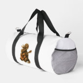 Dinosaur Playing Guitar Duffle Bag (Rechte Ecke)