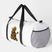 Dinosaur Playing Guitar Duffle Bag (Rechte Ecke)