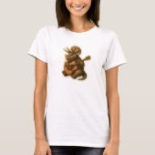 Dinosaur Playing Guitar T-Shirt (Vorderseite)