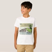 Dinosaur Police Lineup Boys Funny T-Shirt (Vorne ganz)