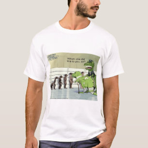Dinosaur Police Lineup Funny T-Shirt
