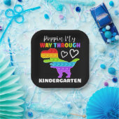 Dinosaur Poppin My Way Through Kindergarten Pappteller (Party)