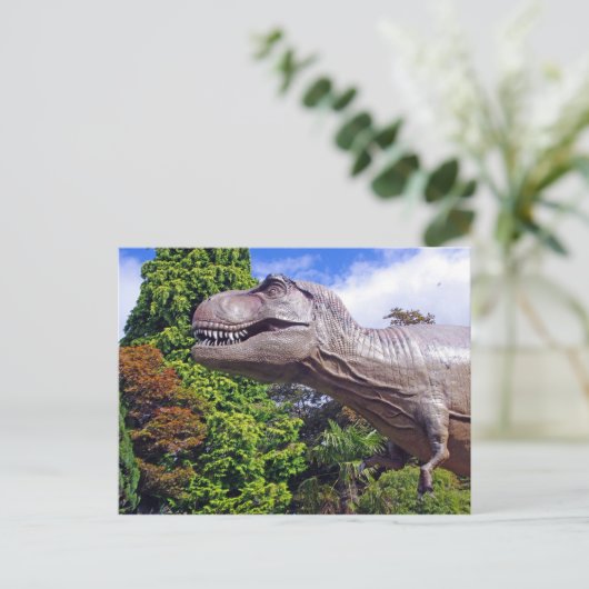 Dinosaur PostCard Postkarte (Stehend Vorderseite)