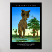 Dinosaur Poster Chasmosaurus Gregory Paul (Vorne)