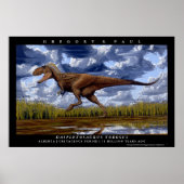 Dinosaur Poster Daspletosaurus Greg Paul (Vorne)