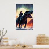 Dinosaur Poster für Erwachsene oder Kinderzimmer (Küche)