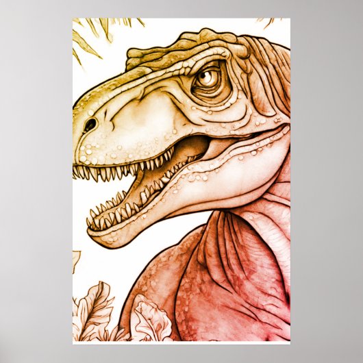 Dinosaur Poster für Kinderzimmer Wandposter (Vorne)