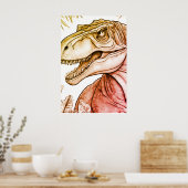 Dinosaur Poster für Kinderzimmer Wandposter (Küche)