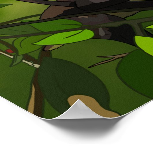 Dinosaur Poster - Thalassodromeus Toucan (Ecke)