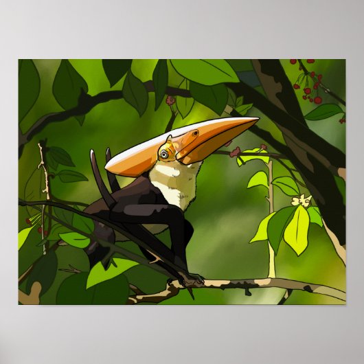 Dinosaur Poster - Thalassodromeus Toucan (Vorne)