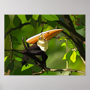 Dinosaur Poster - Thalassodromeus Tukane