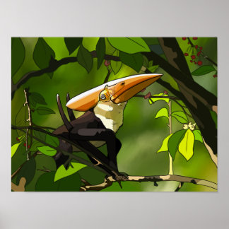 Dinosaur Poster - Thalassodromeus Tukane