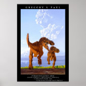 Dinosaur Poster Tyrannosaurus T rex Greg Paul (Vorne)