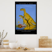 Dinosaur Poster Yangchuanosaurus Greg Paul (Küche)