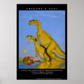 Dinosaur Poster Yangchuanosaurus Greg Paul (Vorne)