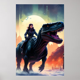 Dinosaur Posters for Adults or Kid's Room Poster