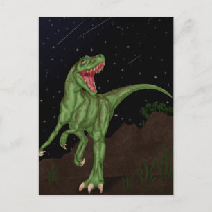 Dinosaur - prähistorische Nacht Postkarte