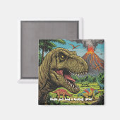 Dinosaur Prähistorisches Party Magnet (Vorderseite/Rückseite)