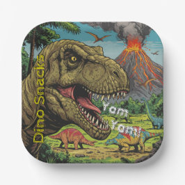 Dinosaur Prähistorisches Party Pappteller