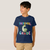 Dinosaur Preschool GRADE Squad Lehrschule T-Shirt (Vorne ganz)
