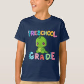 Dinosaur Preschool GRADE Squad Lehrschule T-Shirt (Vorderseite)