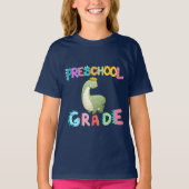 Dinosaur Preschool GRADE Squad Lehrschule T-Shirt (Vorderseite)