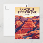 Dinosaur Provincial Park Kanada Postkarte (Vorne/Hinten)