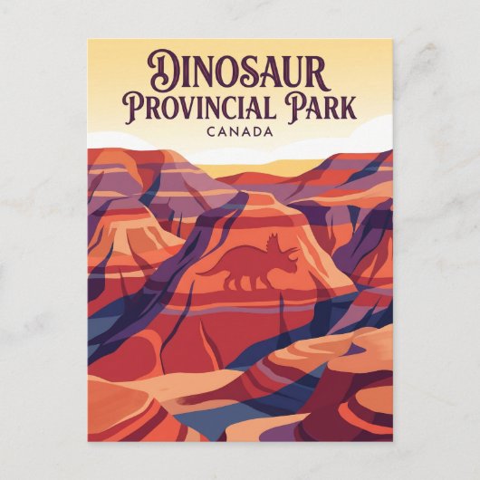 Dinosaur Provincial Park Kanada Postkarte (Vorderseite)