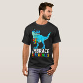 Dinosaur Puzzle Piece Autism Awareness For Boys Ki T-Shirt (Vorne ganz)