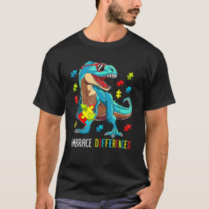 Dinosaur-Puzzleteil Autismus-Bewusstsein für Junge T-Shirt