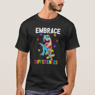 Dinosaur-Puzzleteil Autismus-Bewusstsein für Junge T-Shirt