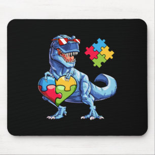 Dinosaur-Puzzleteil Autismus-Bewusstsein Jungen Ki Mousepad