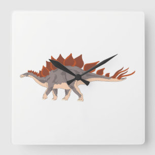 Dinosaur Quadratische Wanduhr