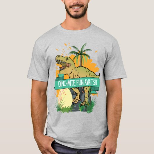 DINOSAUR QUOTE CARTOON T-Shirt (Vorderseite)