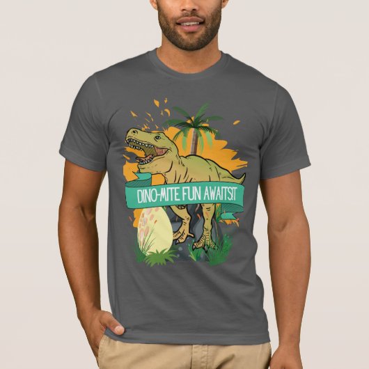 DINOSAUR QUOTE CARTOON T-Shirt (Vorderseite)