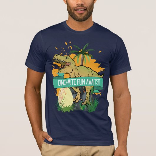 DINOSAUR QUOTE CARTOON T-Shirt (Vorderseite)