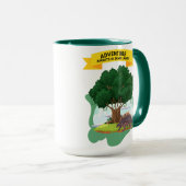 DINOSAUR QUOTE DESIGN TASSE (VorderseiteRechts)