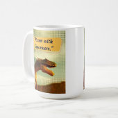 DINOSAUR QUOTES DESIGN KAFFEETASSE (Vorderseite Links)