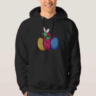 Dinosaur Rabbit Ostereier Dab Boys Girls Kind Hoodie