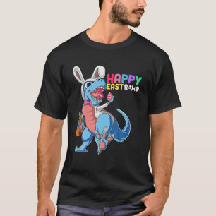 Dinosaur Rabbit Ostereier Dab Boys Girls Kind T-Shirt