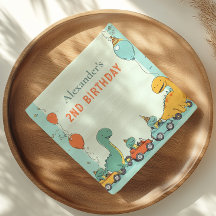 Dinosaur Race Auto 2. Geburtstag