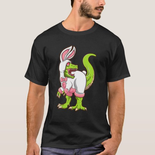 Dinosaur Raptor Bunny | Ostern T-Shirt (Vorderseite)