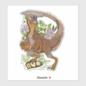 Dinosaur Raptor Jungle Art Aufkleber (Blatt)