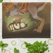 Dinosaur Raptor Jungle Art Geschirrtuch (Gefaltet)