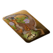 Dinosaur Raptor Jungle Art Magnet (Rechte Seite)