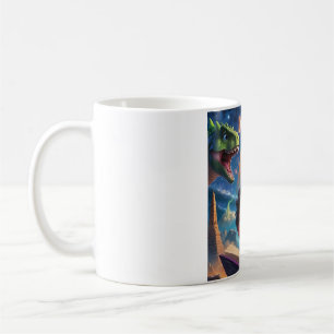 Dinosaur-Raum-Abenteuer-Tasse - Kinderlesebuch M Kaffeetasse